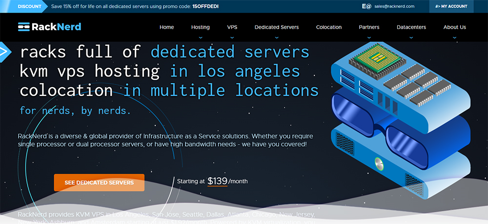 RackNerd：便宜VPS年付$10起，支持自助换IP，美国洛杉矶等机房-资源部落