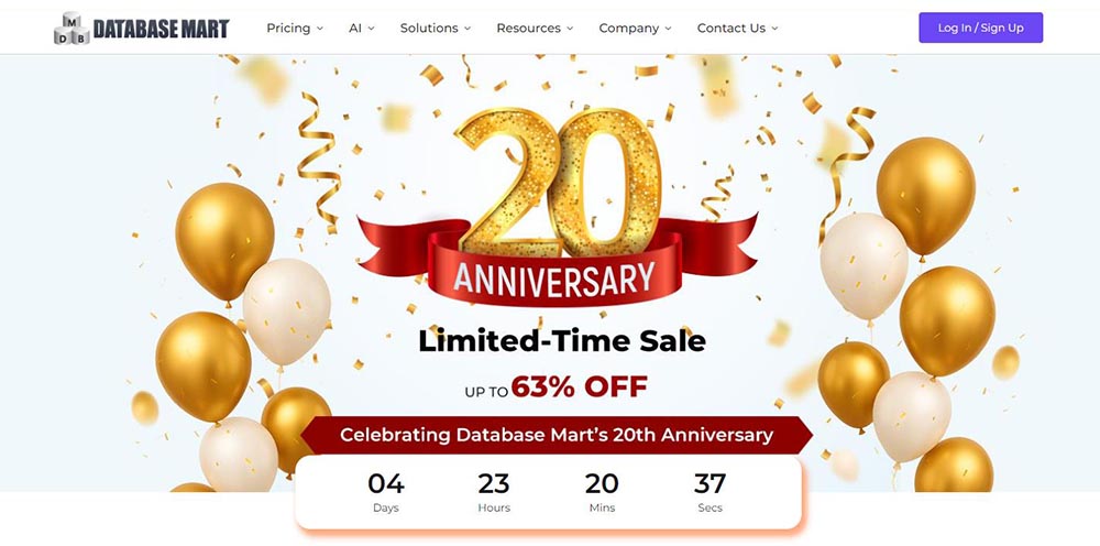 Database Mart: 20周年庆限时特卖,美国VPS/GPU服务器$2.58/月起-资源部落